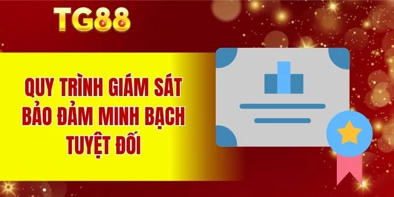 Quy trình giám sát bảo đảm minh bạch tuyệt đối